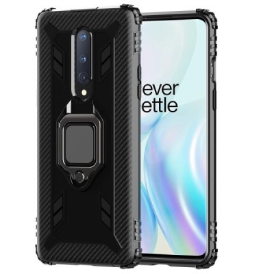 „Kickstand“ OnePlus 8 усиленная защита – черный, чехол – вставка | Vacins.lv