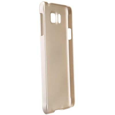 Nillkin Frosted Shield Samsung Galaxy Alpha auksinis plastikinis dėklas + apsauginė ekrano plėvelė / Priedai.lt
