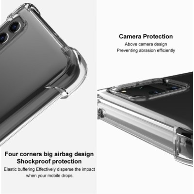 OnePlus 12 Imak pastiprinātas aizsardzības cieta silikona (TPU) dzidrs vāciņš | Vacins.lv