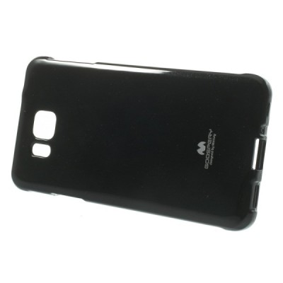 Samsung Galaxy Alpha G850 Mercury juodas kieto silikono tpu dėklas - nugarėlė / Priedai.lt