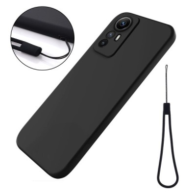 Xiaomi Redmi Note 12S Shell cieta silikona (TPU) apvalks - melns | vacins.lv