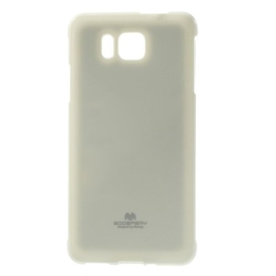Samsung Galaxy Alpha G850 Mercury baltas kieto silikono tpu dėklas - nugarėlė / Priedai.lt