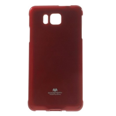 Samsung Galaxy Alpha G850 Mercury raudonas kieto silikono tpu dėklas - nugarėlė / Priedai.lt
