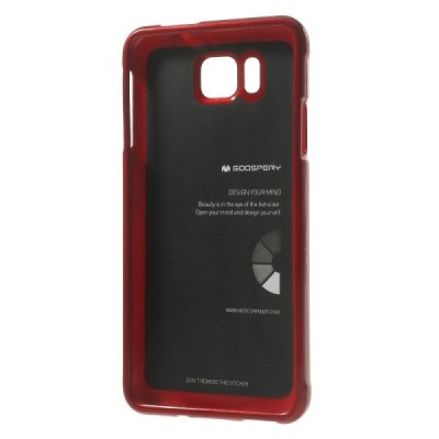 Samsung Galaxy Alpha G850 Mercury raudonas kieto silikono tpu dėklas - nugarėlė / Priedai.lt