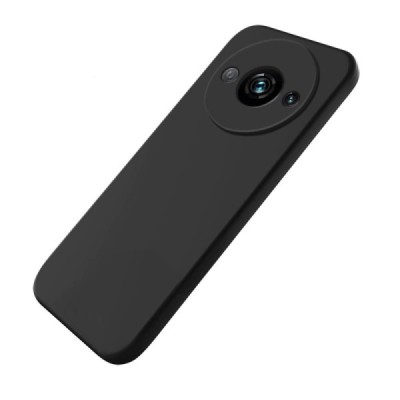 Xiaomi Redmi A3 (Poco C61) Shell cieta silikona (TPU) apvalks - melns | vacins.lv
