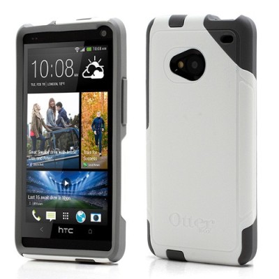 Pastiprinātas aizsardzības melns HTC One M7 apvalks / Vacins.lv