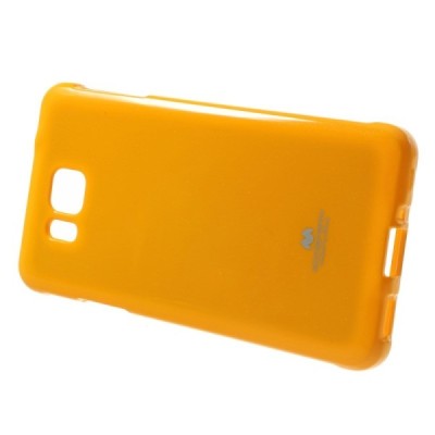 Samsung Galaxy Alpha G850 Mercury geltonas kieto silikono tpu dėklas - nugarėlė / Priedai.lt
