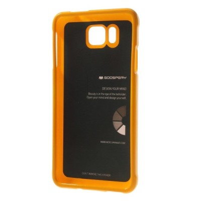 Samsung Galaxy Alpha G850 Mercury geltonas kieto silikono tpu dėklas - nugarėlė / Priedai.lt