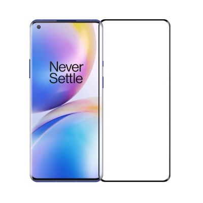 OnePlus 8 Pro Mofi Tempered Glass melns ekrāna aizsargstikls | Vacins.lv