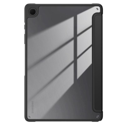 Samsung Galaxy Tab A9+ „Deluxe“ чёрный  кожаный чехол-книжка | Vacins.lv