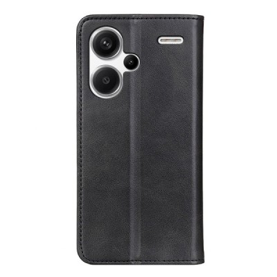 Xiaomi Redmi Note 13 Pro+ 5G „Split“ чёрный кожаный чехол-книжка | Vacins.lv