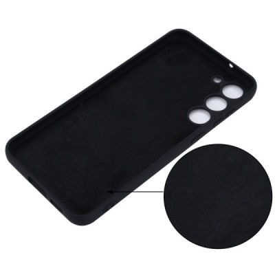 Samsung Galaxy S23 (SM-S911) Shell (TPU) твердый силиконовый чехол - чёрный | Vacins.lv