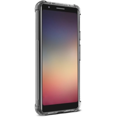 Google Pixel 3a Imak усиленный твердый силиконовый чехол TPU прозрачный, задняя часть + защитная пленка для экрана | Vacins.lv