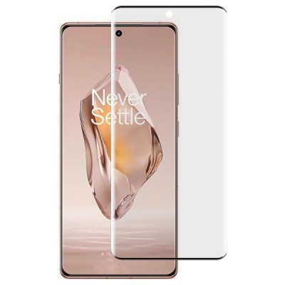OnePlus 12R (Ace 3) „Imak“ Tempered Glass усиленная защита, черное защитное стекло с полным покрытием 0,2 мм | Vacins.lv