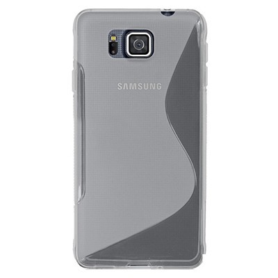 Samsung Galaxy Alpha G850 kieto silikono TPU skaidrus permatomas dėklas - nugarėlė / Priedai.lt