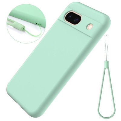 Google Pixel 8A Shell cieta silikona (TPU) apvalks - zaļš | vacins.lv