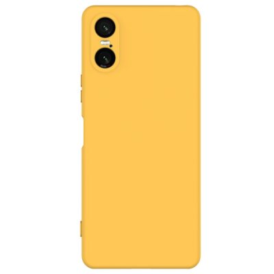 Sony Xperia 10 VI Shell cieta silikona (TPU) apvalks - dzeltens | vacins.lv