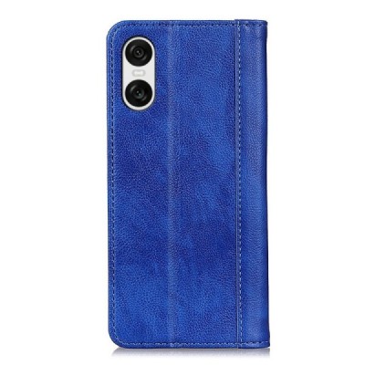 Sony Xperia 10 VI Binfen солидная открываемый синий кожаный чехол - книжка | Vacins.lv