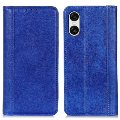 Sony Xperia 10 VI Binfen солидная открываемый синий кожаный чехол - книжка | Vacins.lv