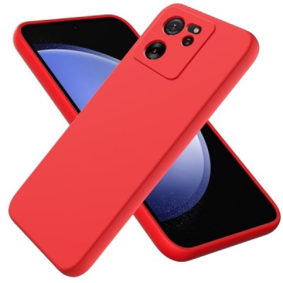 Xiaomi 13T / 13T Pro Shell cieta silikona (TPU) apvalks - sarkans | vacins.lv