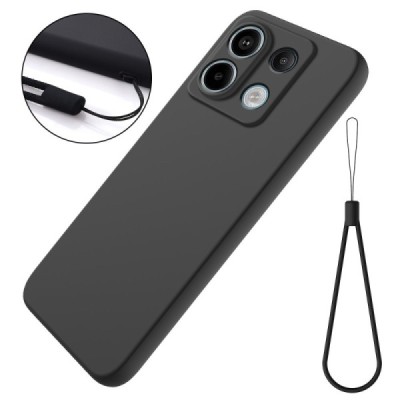 Xiaomi Redmi Note 13 Pro 5G / Poco X6 5G Shell cieta silikona (TPU) apvalks - melns | vacins.lv