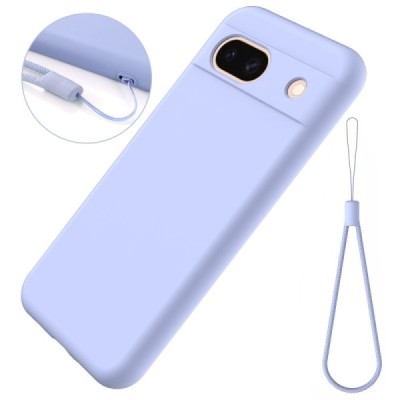Google Pixel 8A Shell cieta silikona (TPU) apvalks - violets | vacins.lv