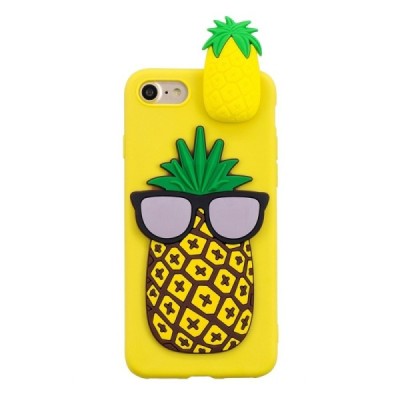Apple iPhone 7 „Squezy“ Pineapple твердый силиконовый чехол TPU жёлтого цвета | Vacins.lv