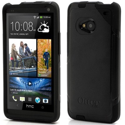 „OtterBox“ Commuter HTC One M7 juodas dėklas (Dėkliukas) / Priedai.lt