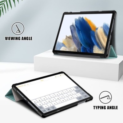 Samsung Galaxy Tab A11+ / A9+ atvēramais zaļš maciņš | Vacins.lv