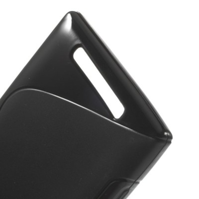 Nokia Lumia 830 kieto silikono TPU juodas dėklas - nugarėlė / Priedai.lt