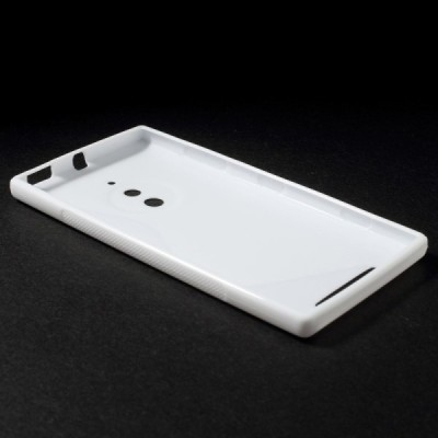 Nokia Lumia 830 kieto silikono TPU baltas dėklas - nugarėlė / Priedai.lt