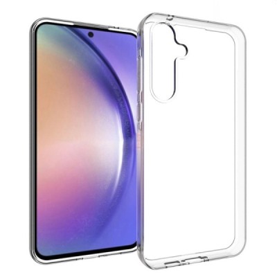 Твердый силиконовый чехол (TPU) для Samsung Galaxy A55 5G (SM-A556) прозрачный | Vacins.lv