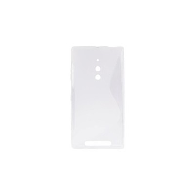 Nokia Lumia 830 kieto silikono TPU baltas dėklas - skaidrus, matinis / Priedai.lt