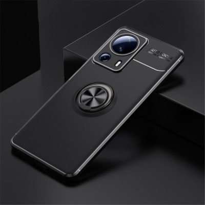 Xiaomi 13 Lite „FOCUS“ Kickstand cieta silikona (TPU) melns apvalks | vacins.lv