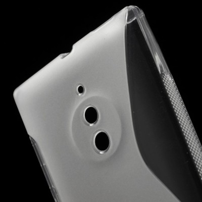Nokia Lumia 830 kieto silikono TPU baltas dėklas - skaidrus, matinis / Priedai.lt