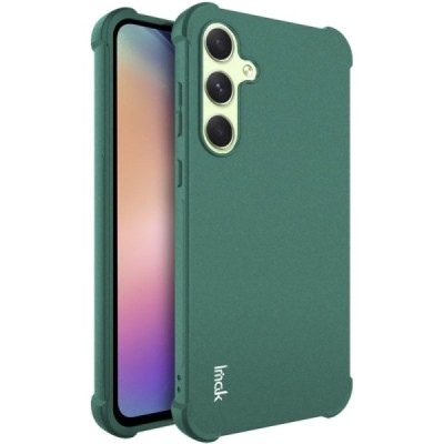 Samsung Galaxy A55 5G (SM-A556) Imak усиленный твердый силиконовый чехол TPU - зелёный | Vacins.lv