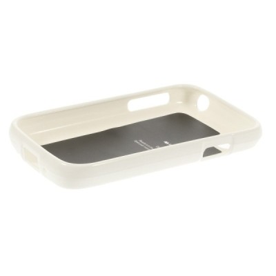 LG L40 D160 Mercury balts cieta silikona (TPU) futrālis / Vacins.lv