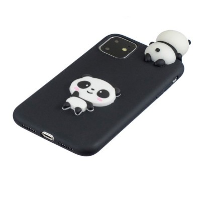 Apple iPhone 11 Pro „Squezy“ Panda твердый силиконовый чехол TPU чёрного цвета | Vacins.lv