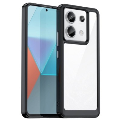 Xiaomi Redmi Note 13 Pro 5G (Poco X6 5G) „Fashion“ dzidrs apmales melnā krāsā apvalks | Vacins.lv