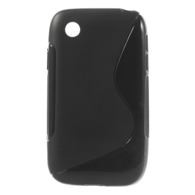 LG L40 D160 juodas kieto silikono TPU dėklas - nugarėlė / Priedai.lt