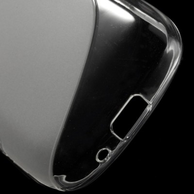 LG L40 D160 skaidrus (permatomas) kieto silikono TPU dėklas - nugarėlė / Priedai.lt