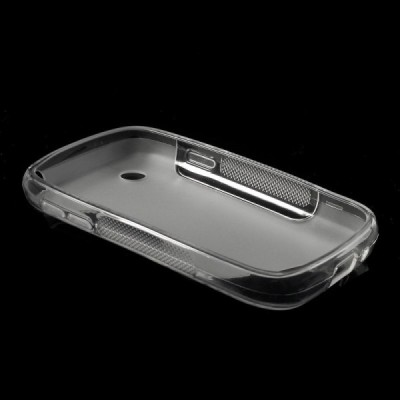 LG L40 D160 skaidrus (permatomas) kieto silikono TPU dėklas - nugarėlė / Priedai.lt