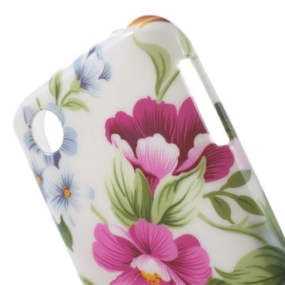 LG L40 D160 raštuotas margas silikoninis dėklas - Gėlės / Priedai.lt