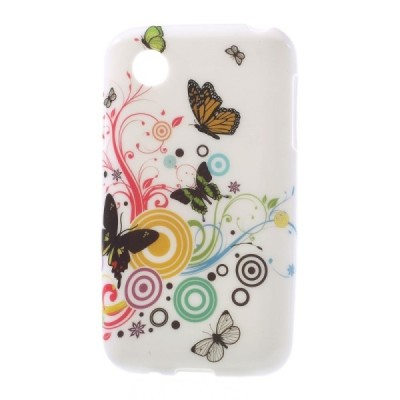 LG L40 D160 raštuotas margas silikoninis dėklas - Drugeliai / Priedai.lt
