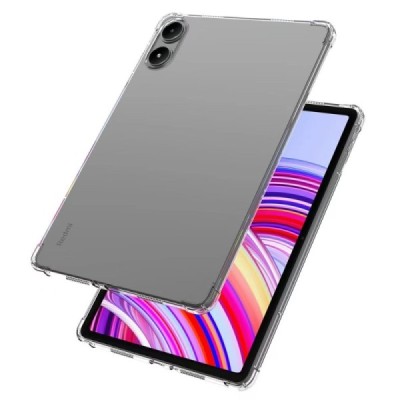 Xiaomi Redmi Pad Pro (Poco Pad) усиленная защита, прозрачный чехол из твердого силикона и TPU - задняя часть | Vacins.lv