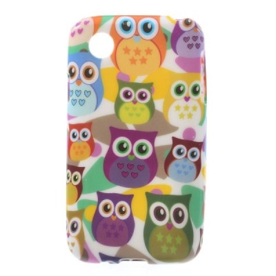 LG L40 D160 raštuotas margas silikoninis dėklas - Pelėdžiukai / Priedai.lt