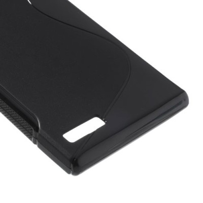 Huawei Ascend G6 melns cieta silikona futrālis / Vacins.lv