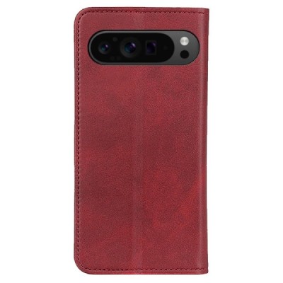 Google Pixel 10 Pro / 10 / 9 Pro / 9 „Split“ sērijas sarkans atvērams maciņš, maks | Vacins.lv