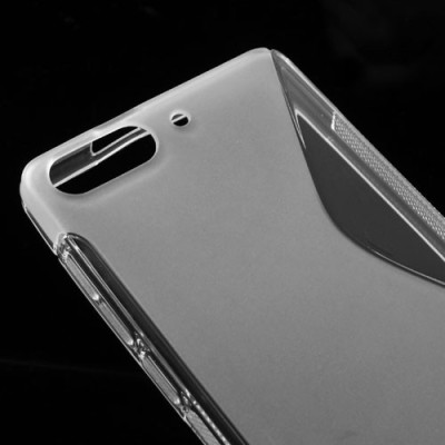 Huawei Ascend G6 skaidrus (permatomas) kieto silikono TPU dėklas - nugarėlė / Priedai.lt