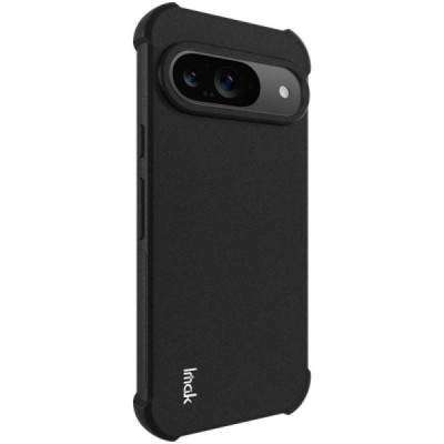 Google Pixel 9 (9 Pro) Imak pastiprinātas aizsardzības cieta silikona (TPU) melns vāciņš | Vacins.lv